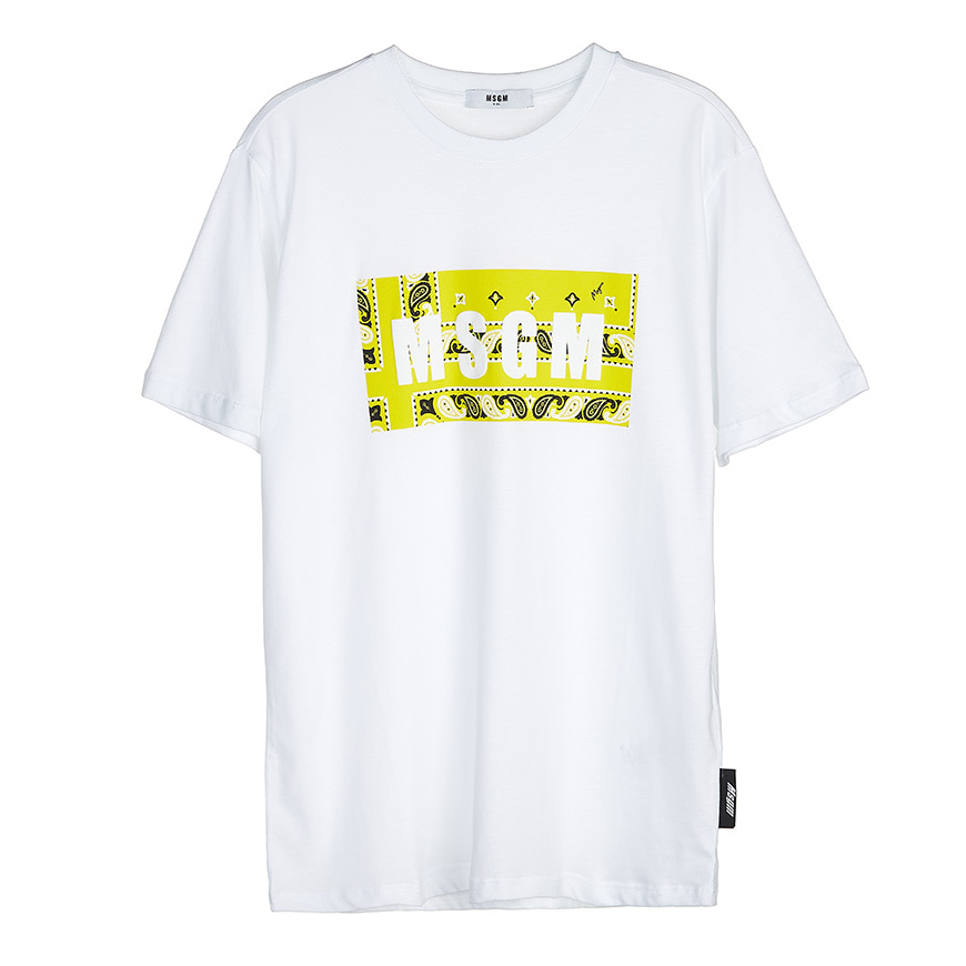 [라벨루쏘] [MSGM 키즈]  로고 티셔츠 MS027622 00136 (8-10)