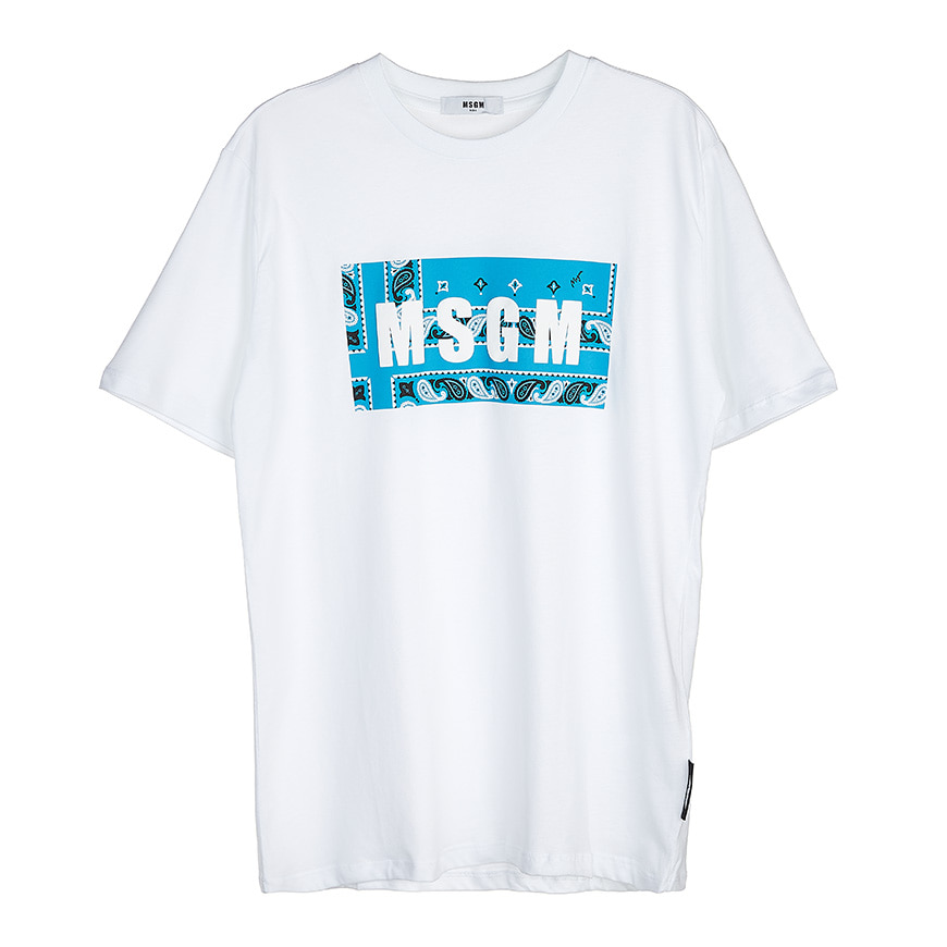 [라벨루쏘] [MSGM 키즈]  로고 티셔츠 MS027622 00150 (8-10)