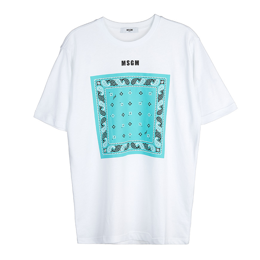 [라벨루쏘] [MSGM 키즈]  로고 티셔츠 MS027580 00165 (12-14)