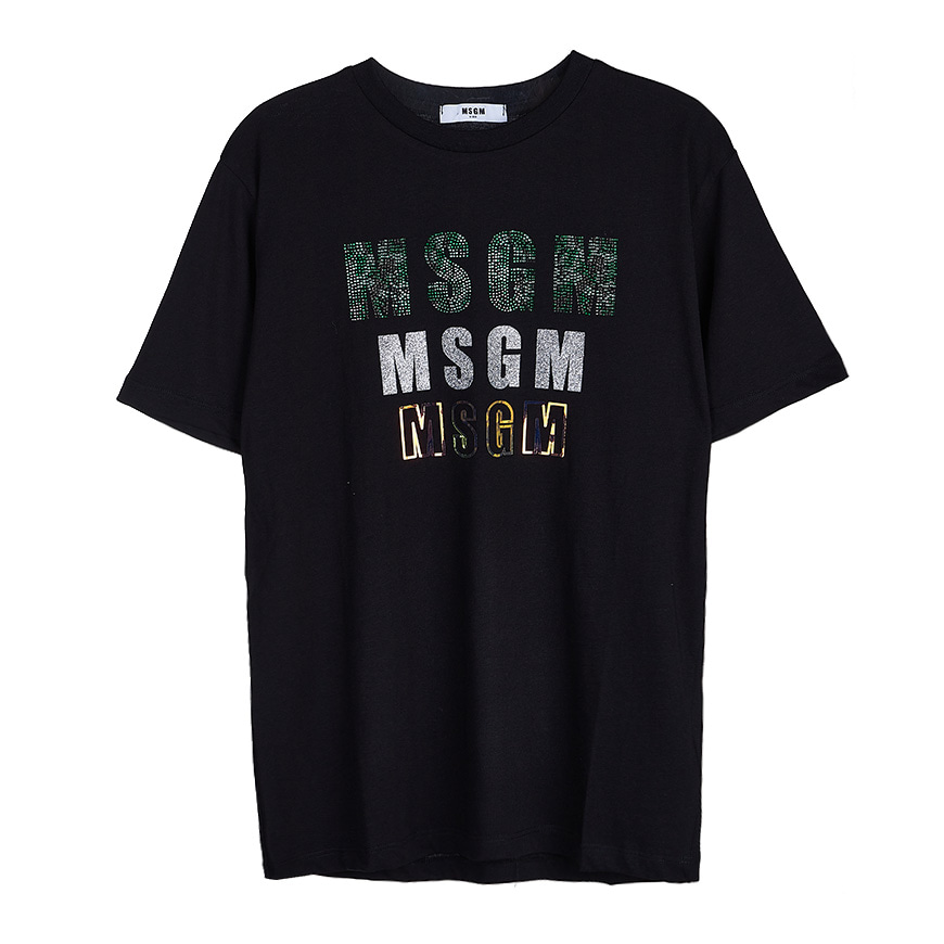 [라벨루쏘] [MSGM 키즈]  로고 티셔츠 MS026900 110 (12-14)