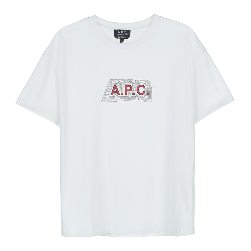 [라벨루쏘] [APC] [21FW] 로고 여성 티셔츠 COELH F26037 AAB