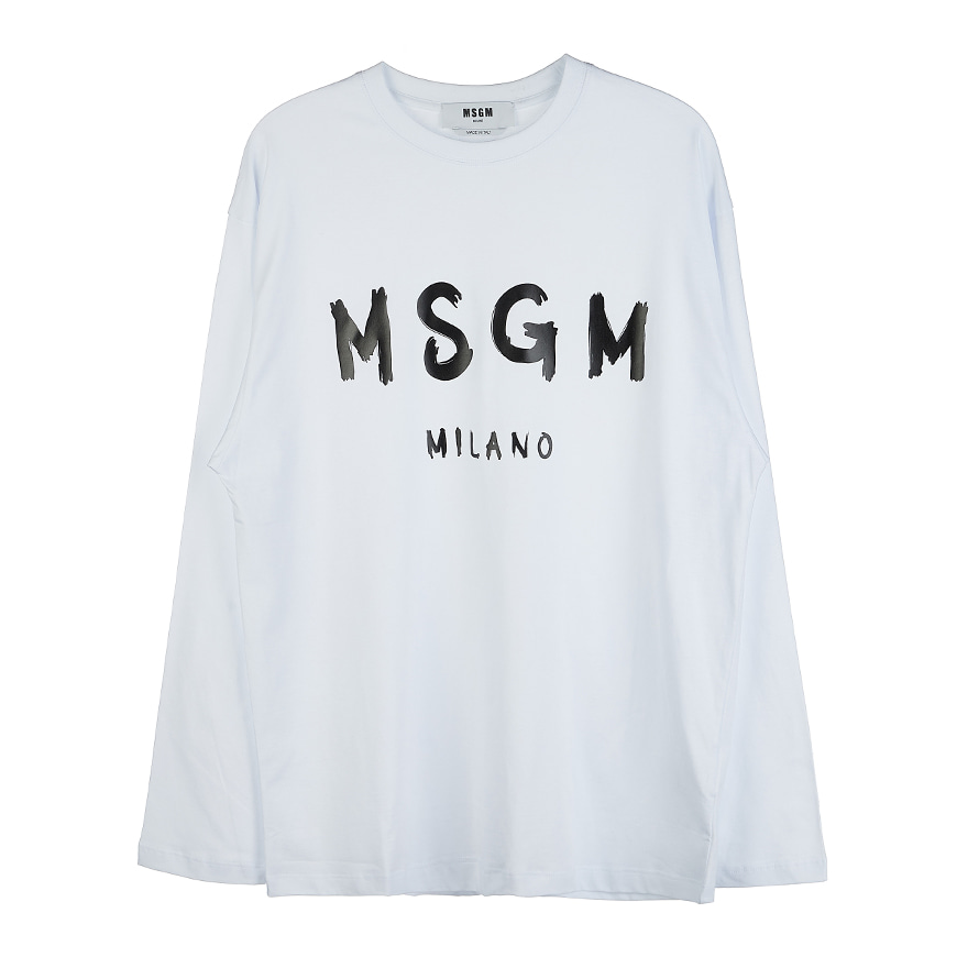 [MSGM] 남성 브러쉬드 로고 티셔츠2000MM511 200002 01