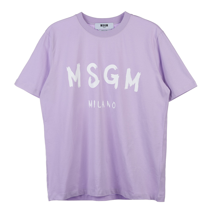 [MSGM] [22SS] 여성 브러쉬 로고 티셔츠 3241MDM510 227298 70