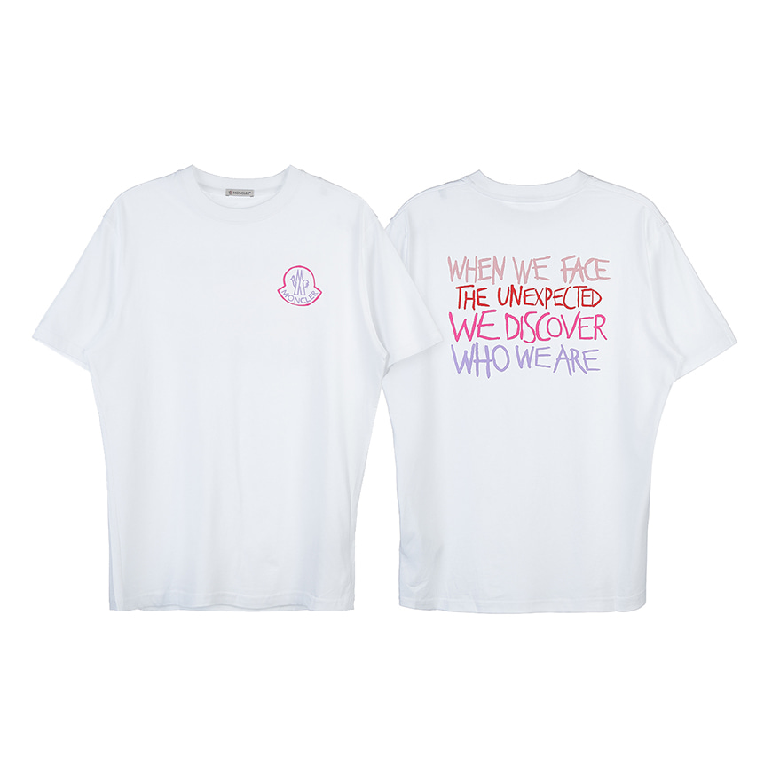 [몽클레어]  여성 로고 여성 티셔츠  8C00010 829FB 001