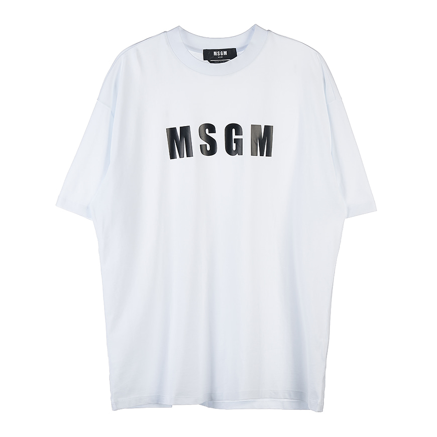[MSGM] [22SS]남성 로고 티셔츠3240MM94 227298 01