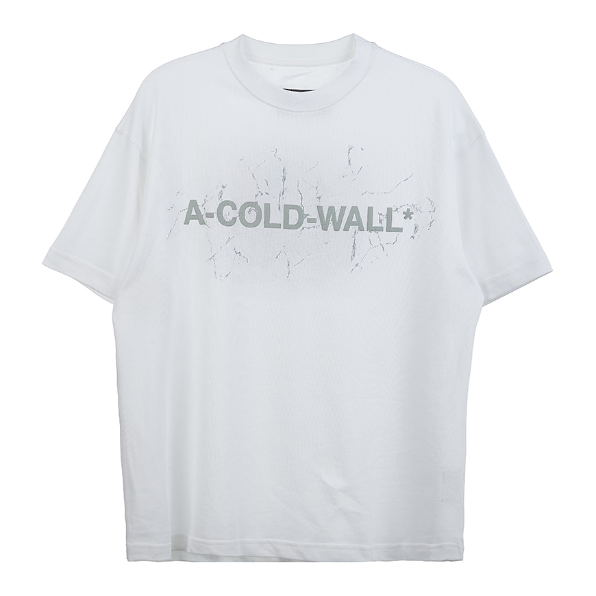 [라벨루쏘] [어콜드월] 저지 로고 반팔 티셔츠 ACWMTS045 WHITE