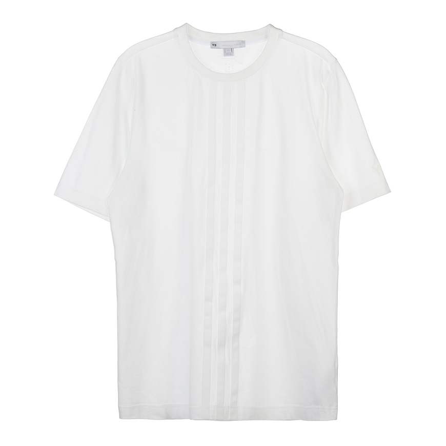 [Y-3] 남성 로고 스트라이프 티셔츠HG6096 WHITE