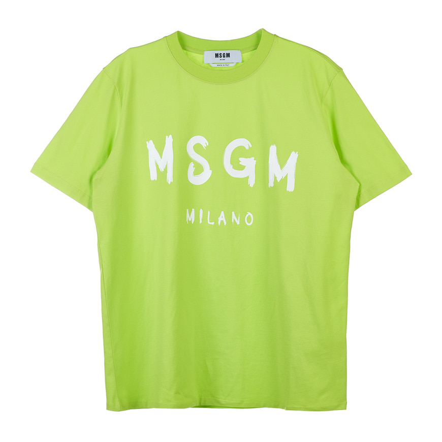[라벨루쏘] [MSGM] [22SS] 브러쉬 로고 여성 티셔츠 3241MDM510 227298 33