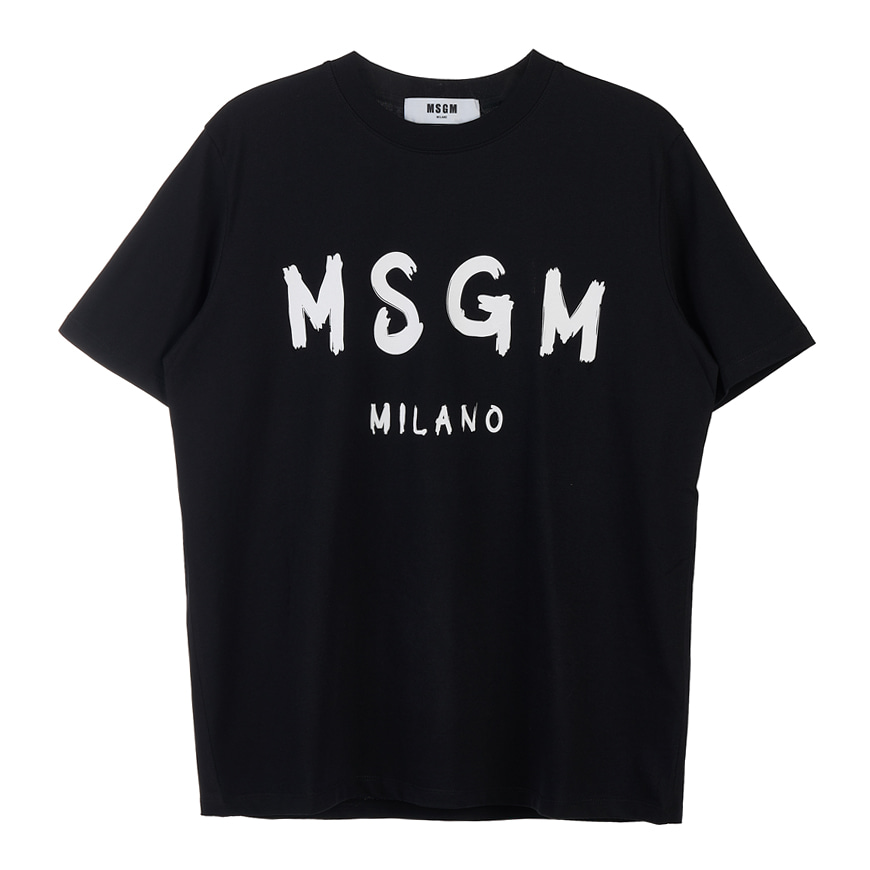 [라벨루쏘] [MSGM] [22SS] 브러쉬 로고 여성 티셔츠 2000MDM510 200002 99
