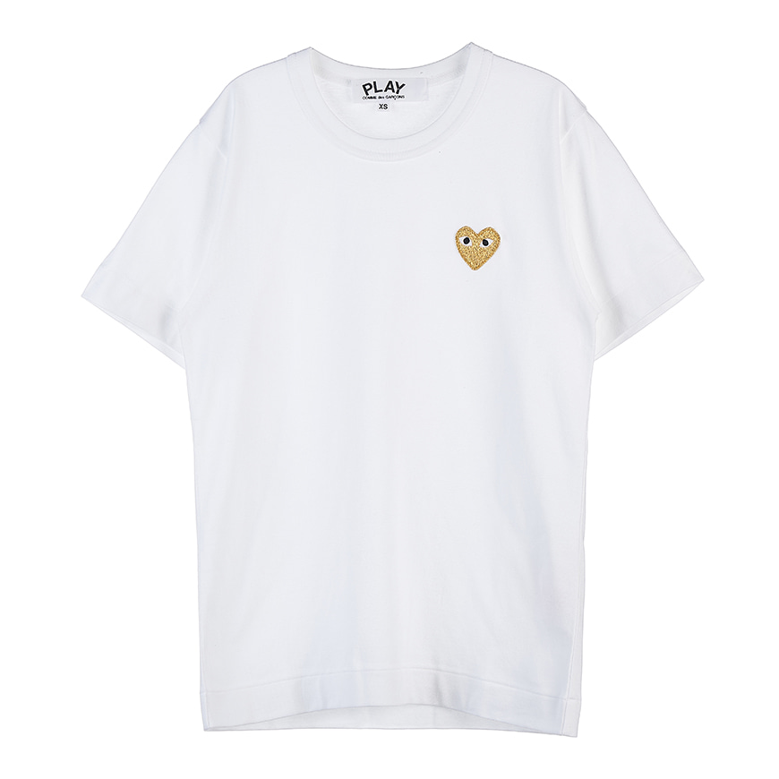 [라벨루쏘] [꼼데가르송] [22SS] 골드 와펜 여성 티셔츠 P1T215 WHITE