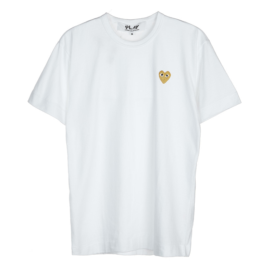 [라벨루쏘] [꼼데가르송] [22SS] 하트 로고 반팔 티셔츠 P1T216 WHITE