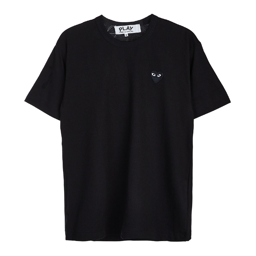 [라벨루쏘] [꼼데가르송] [22SS] 하트 로고 반팔 티셔츠 P1T064 BLACK