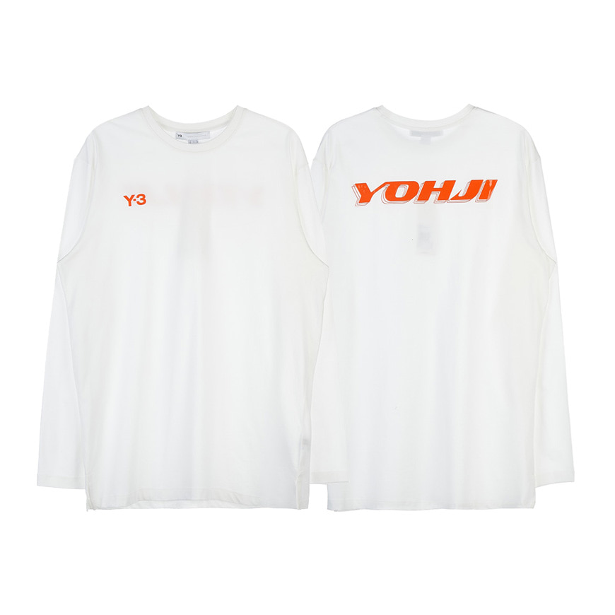 [Y-3] 남성 로고 티셔츠HT4733 WHITE