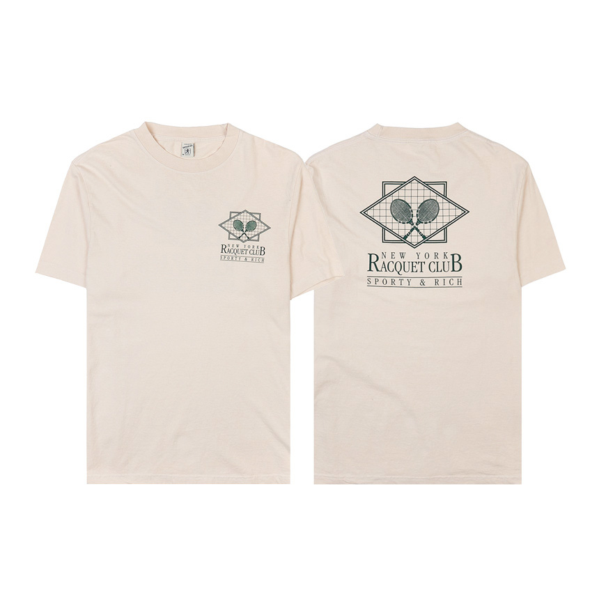 [스포티앤리치] 공용 라켓 클럽 코튼 티셔츠TS885CR