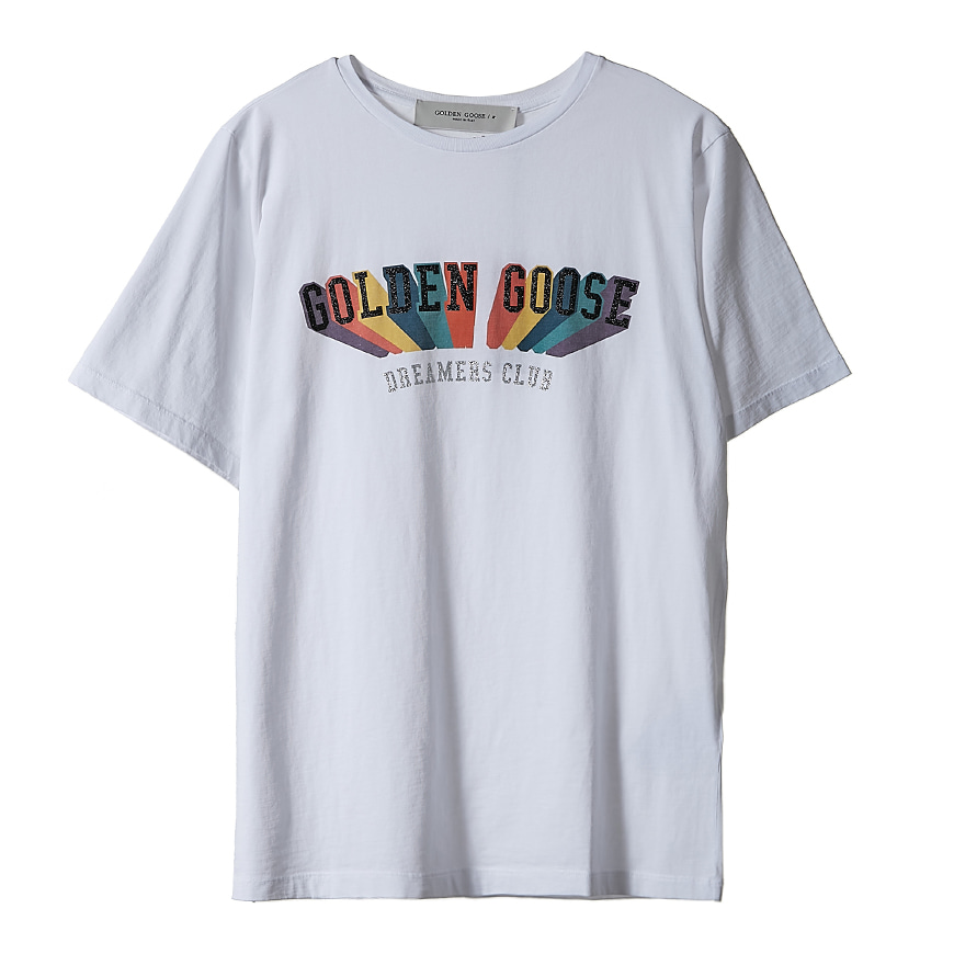 [골든구스]  여성 레인보우 여성 티셔츠  GWP00329 P000192 10330