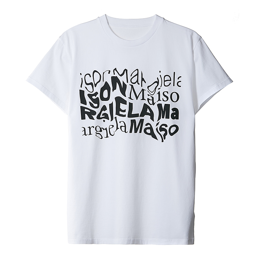 [메종 마르지엘라] 여성 디스토션 로고 티셔츠S51GC0505 S22816 100