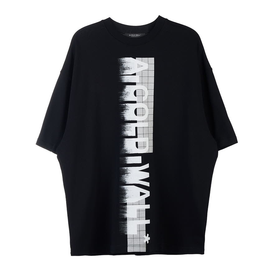 [어콜드월] 남성 라지 로고 티셔츠ACWMTS066 BLACK