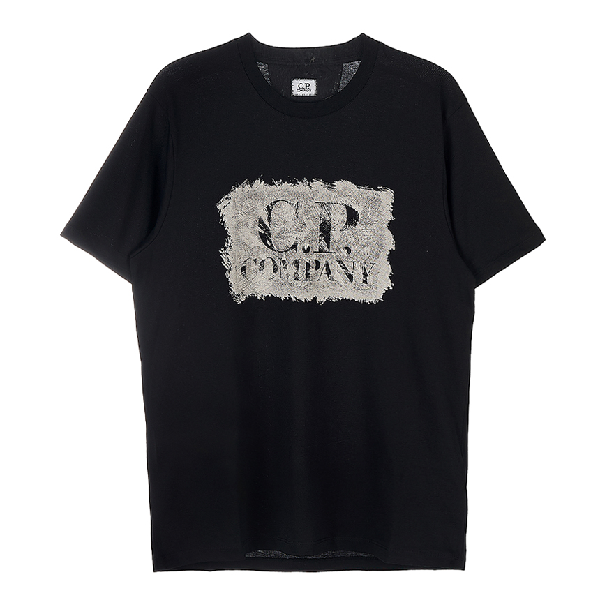 [CP컴퍼니] 남성 그래픽 라지 로고 티셔츠14CMTS192A 006011W 999